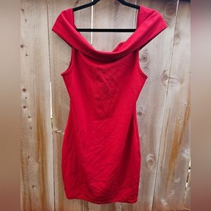 Fashion Nova Strapless Red Dress size 1xl